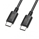 ＵＳＢ　２．０　Ｔｙｐｅ－Ｃケーブル（ＰＤ６０Ｗ・１．５ｍ・ブラック）　ＫＵ－ＣＣＰ６０１５ＢＫ　■お取り寄せ品