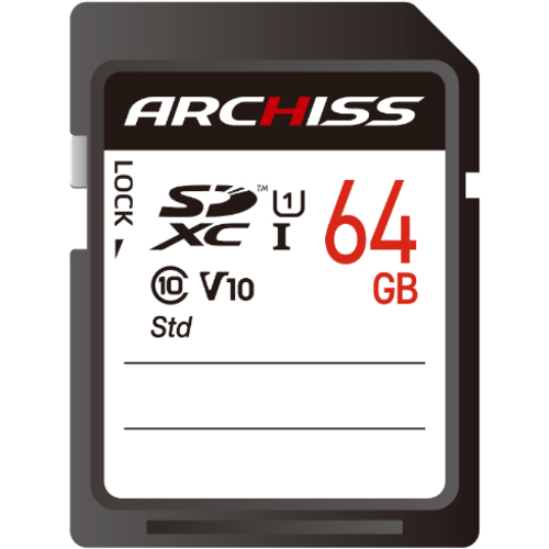 ＳＤＸＣ　Ｃａｒｄ　６４ＧＢ　ＵＨＳ－１　Ｃｌａｓｓ１０　紙パッケージ　ＡＳ－０６４ＧＳＤ－ＳＵ１　■お取り寄せ品