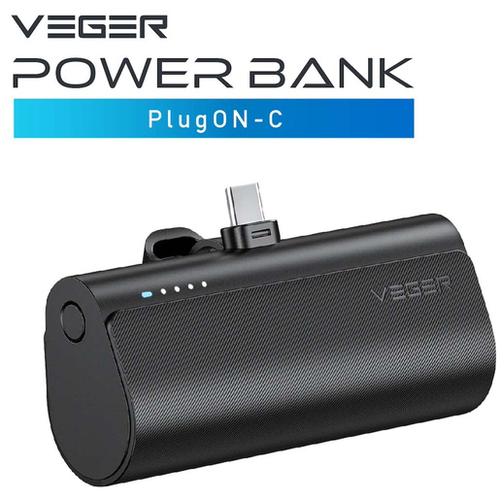 ＶＥＧＥＲ　ＴＹＰＥ－Ｃ　コードレス　ミニ　パワーバンク　５０００ｍＡｈ　１８．５Ｗ　■お取り寄せ品