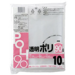 Ｆ－９３　透明ポリ　９０Ｌ　２００枚　【お取り寄せ品】８営業日以内届