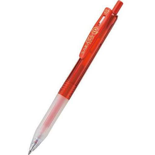 インク残量が見えるサラサクリップ０．７ｍｍ　赤