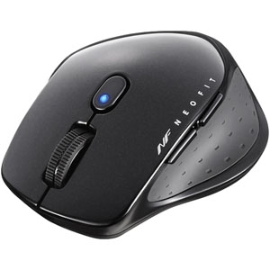 無線　ＢｌｕｅＬＥＤ　５ボタン　ＮＥＯＦＩＴマウス　Ｓサイズ　ブラック　■２営業日内届