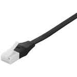Ｃａｔ６　ツメの折れないＬＡＮケーブル　フラット　ストレート　２０ｍ　ブラック　■お取り寄せ品