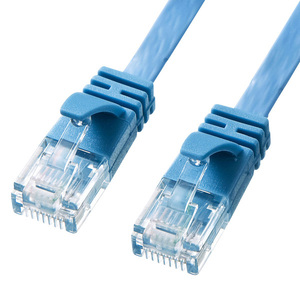 カテゴリ６ＡフラットＬＡＮケーブル（ブルー・１０ｍ）　ＫＢ－ＦＬ６Ａ－１０ＢＬ　■お取り寄せ品