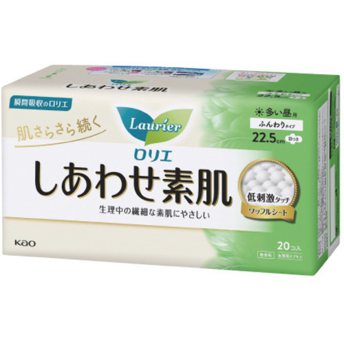 ロリエ　しあわせ素肌　多い昼用　羽つき（２０個）　【お取り寄せ品】５営業日以内届