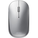 薄型　３ボタン　無線マウス　ノーマル　シルバー