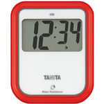 非接触タイマー　洗えるタイプ　レッド　【お取り寄せ品】９営業日以内届