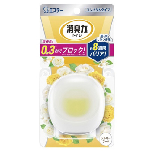 消臭力コンパクト　トイレ用本体　シルキーブーケ&times;３
