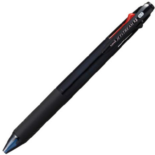 ジェットストリーム４色　０．７ｍｍ　透明ブラック