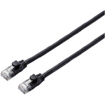 ＣＡＴ６ＡやわらかＬＡＮケーブル　３ｍ　ブラック