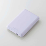 モバイルバッテリー／リチウムイオン電池／１５Ｗ／５０００ｍＡｈ／ＵＳＢ　Ｔｙｐｅ－Ｃ入出力×１／パープル　■お取り寄せ品