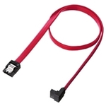 上Ｌ型シリアルＡＴＡ３ケーブル（ストレート側ラッチ付き・０．５ｍ）　ＴＫ－ＳＡＴＡ３－０５ＵＬ　■お取り寄せ品