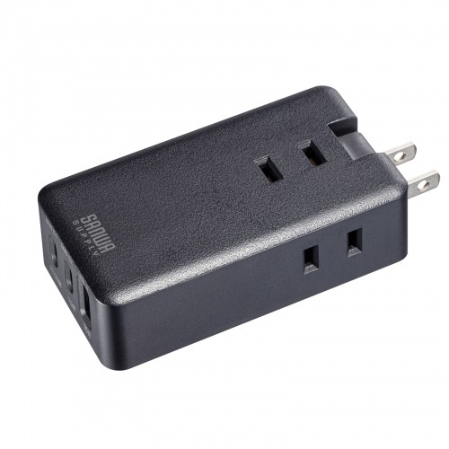 モバイルタップ（ＡＣ&times;３個口＋Ｔｙｐｅ－Ｃ&times;２・ＵＳＢ－Ａ&times;１・ＰＤ３３Ｗ・ブラック）　■お取り寄せ品