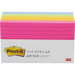 ポストイット　罫線入　７５×１２７　５色５冊