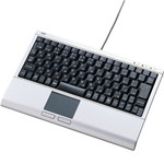 タッチパッド付キーボード（シルバー）　■お取り寄せ品
