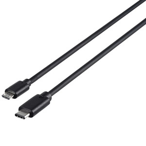 ＵＳＢ２．０ケーブル（ｍｉｃｒｏＢ　ｔｏ　Ｃ）　２．０ｍ　ブラック　■お取り寄せ品