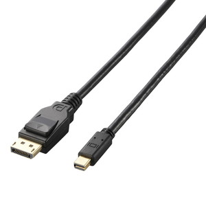 Ｍｉｎｉ　ＤｉｓｐｌａｙＰｏｒｔケーブル／Ｖｅｒ１．２ａ／１．５ｍ／ブラック　■お取り寄せ品