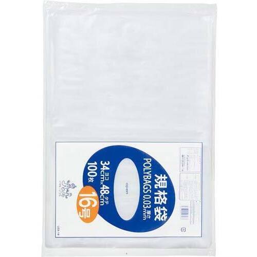 ポリバック規格袋　１６号０．０３ｍｍ１００枚入