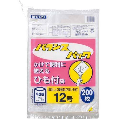 バランスパック規格袋ひも付１２号&times;１０