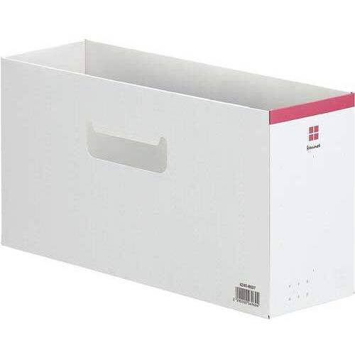 ローライズファイルボックス　Ａ４横ピンク　５個