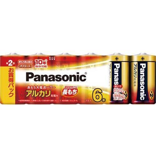 アルカリ乾電池　単２　６本入