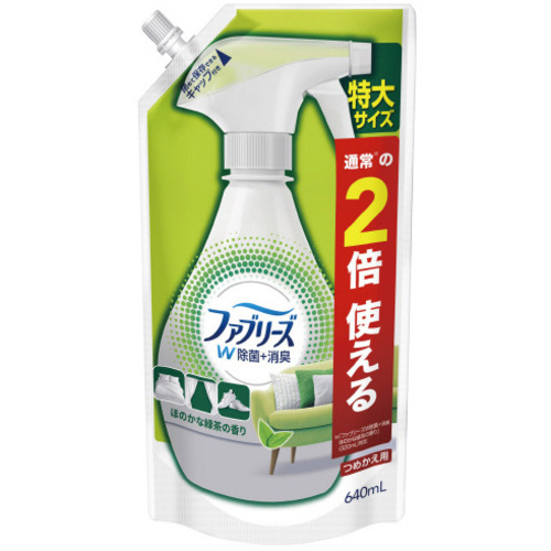 ファブリーズＷ除菌ほのかな緑茶詰替特大　６４０ＭＬ