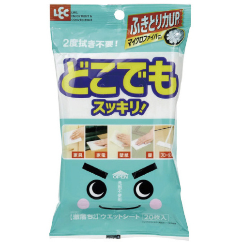 激落ち　どこでもウェットシート　２０枚&times;５