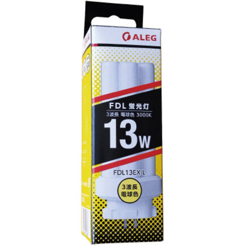 新品 ALEG FDL13EX-N 13W 蛍光灯 10個セット ALEG コンパクト形蛍光灯 昼