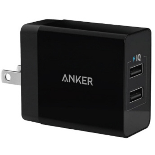２４Ｗ　２ポート　ＵＳＢ　ブラック
