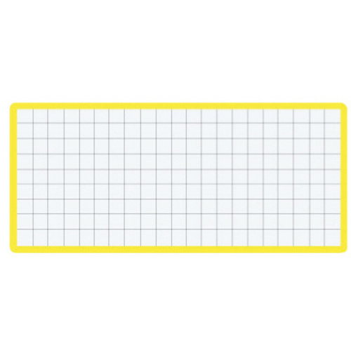 マグネット見出し　カード寸法４３&times;１０４ｍｍ黄Ｘ５