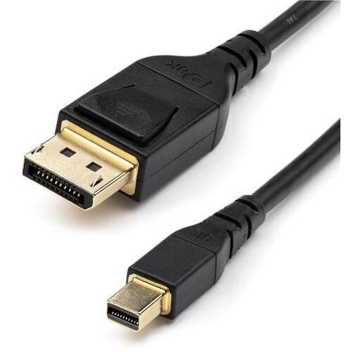 ＭｉｎｉＤＰ－ＤｉｓｐｌａｙＰｏｒｔ１．４ケーブル／２ｍ／ＶＥＳＡ認定　ＤＰ１４ＭＤＰＭＭ２ＭＢ　■お取り寄せ品