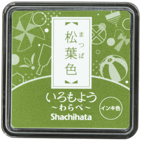 いろもよう　わらべ　松葉色