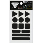 リフレクターシール　ブラック　６個　【お取り寄せ品】７営業日以内届