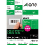 紙ラベル　レーザー用　Ａ４　４４面四辺余白１００枚