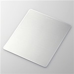 レーザー＆光学式マウス対応　メタリックマウスパッド（メタリックシルバー）　■２営業日内届