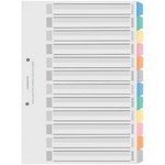 カラー仕切カードＰＰ　Ａ４縦　１２山　１組