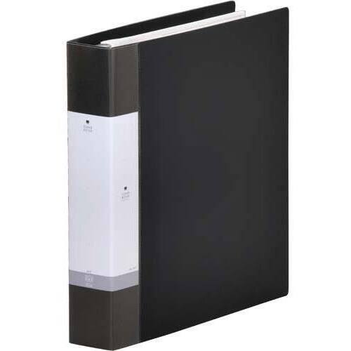 クリヤーブック交換式　黒　Ａ４縦背幅５５ｍｍ４冊