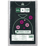 低密度薄手ゴミ袋詰替用　４５Ｌ黒　１２０枚
