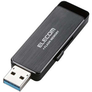 セキュリティＵＳＢ３．０メモリ／８ＧＢ／ＡＥＳ２５６ｂｉｔ暗号化／ブラック　■お取り寄せ品