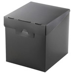 組立式メディアケース収納ボックス／ブラック　ＣＣＤ－ＭＢ０１ＢＫ　■お取り寄せ品