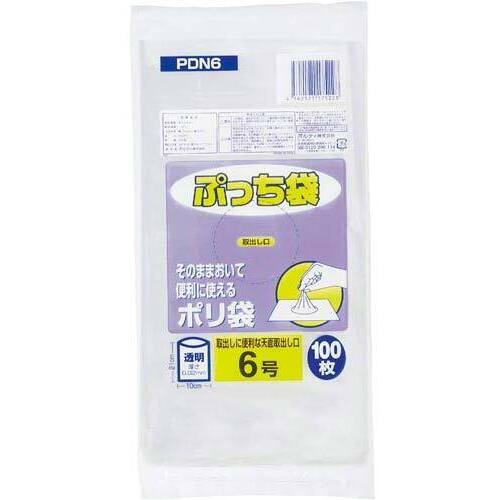 ぷっち袋規格袋６号厚み０．０２ｍｍ１００枚&times;２０
