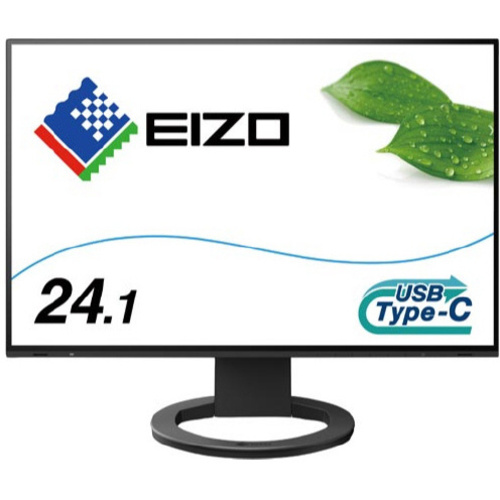 ２４．１型　Ｔｙｐｅ－Ｃ搭載モニター　ブラック