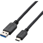 ＵＳＢ３．１ケーブル／Ａ－Ｃタイプ／ノーマル／１．０ｍ／ブラック　ＵＳＢ３－ＡＣ１０ＢＫ　■２営業日内届