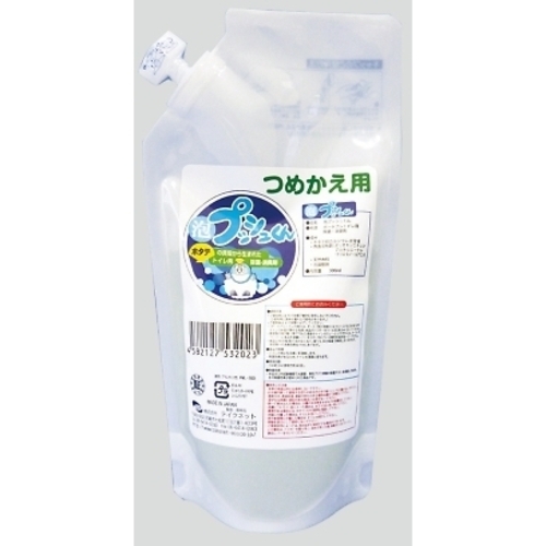 泡プッシュくん（ポータブルトイレ用除菌消臭剤）用　詰替パック（３００ｍＬ）　　８－６３５４－１１　●ご注文は２個から