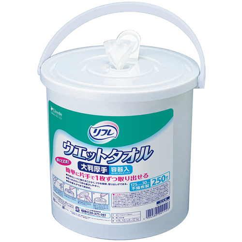 ウエットタオル大判厚手　２５０枚入　９００９４