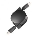 ＵＳＢ２．０　Ｔｙｐｅ－Ｃ　巻取りケーブル　ＰＤ６０Ｗ　ブラック　ＫＵ－ＣＣＰ６０Ｍ０８ＢＫ　■お取り寄せ品