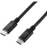 ＵＳＢ２．０ケーブル／Ｃ－Ｃ／認証品／２４０Ｗ／２．０ｍ／ブラック　Ｕ２Ｃ－ＣＣＰＥ２０ＮＢＫ　■お取り寄せ品