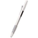 Ａｐｐｌｅ　Ｐｅｎｃｉｌ　第２世代用ハードケース／ノック式／ラバーグリップ／クリップ付き／ホワイト　■お取り寄せ品