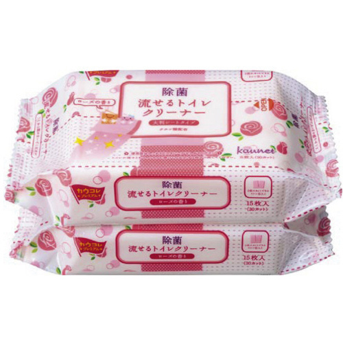 【超ＳＡＬＥ対象品】流せるトイレクリーナー大判　ローズ　２個入&times;２０