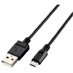 エコＵＳＢ２．０ｍｉｃｒｏＵＳＢケーブル　０．９ｍ